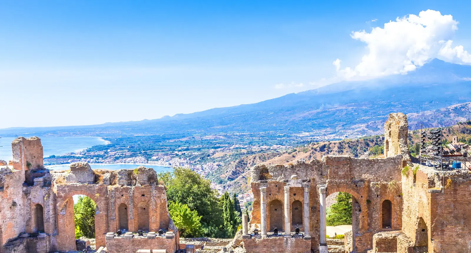Panorama dal Teatro Greco di Taormina
